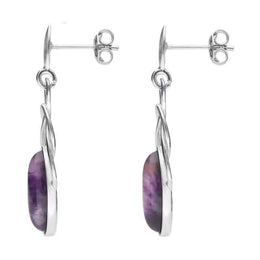 Sterling Silver Blue John Celtic Twist Piece Set. S011