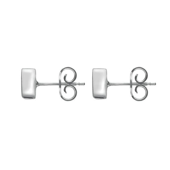 Sterling Silver Blue John Dinky Triangle Stud Earrings, E035.