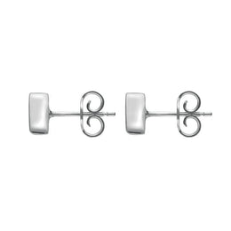 Sterling Silver Blue John Dinky Triangle Stud Earrings, E035.