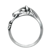 Sterling Silver Horse Rein Ring. R133.