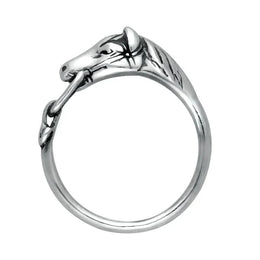 Sterling Silver Horse Rein Ring. R133.
