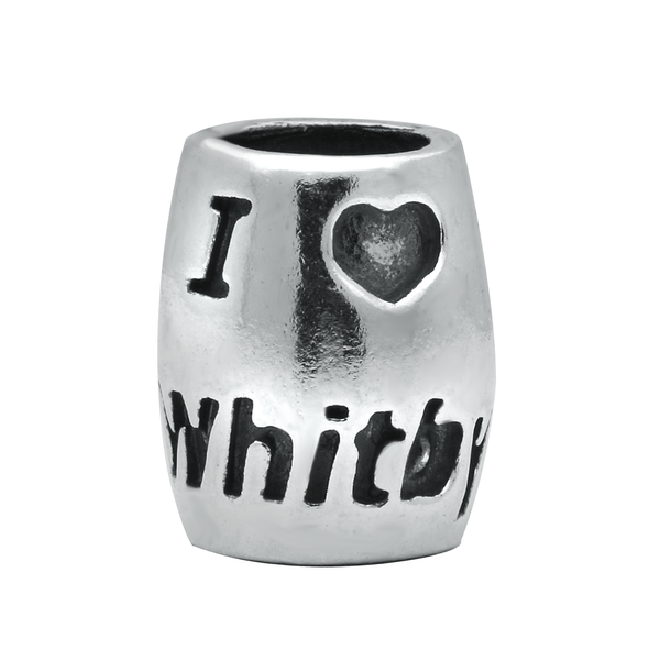 Sterling Silver I Heart Whitby Charm. G528
