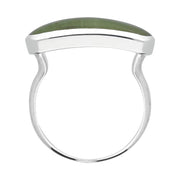Sterling Silver Jade Lineaire Petite Oval Ring, R1006.