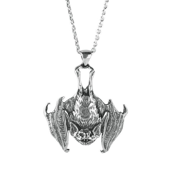 Sterling Silver Vampire Bat Necklace. P120