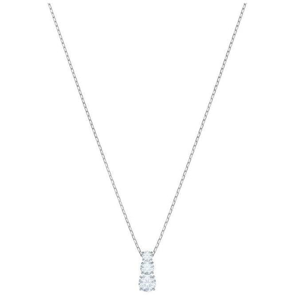 Swarovski Attract Trilogy White Crystal Necklace 5414970