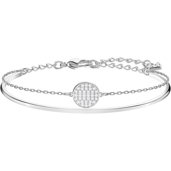 Swarovski Ginger White Rhodium Plated Bangle 5389044