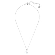 Swarovski Solitaire White Rhodium Plated Necklace 5472635