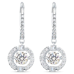 Swarovski Sparkling Dance Crystal White Rhodium Plated Earrings 5504652