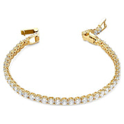 Swarovski Tennis Deluxe Yellow Gold Plated Bracelet 5511544