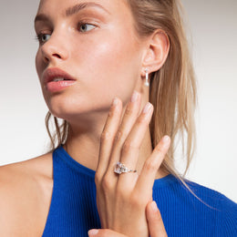 Thomas Sabo Glam & Soul Sterling Silver CZ White Magic Cocktail Ring D