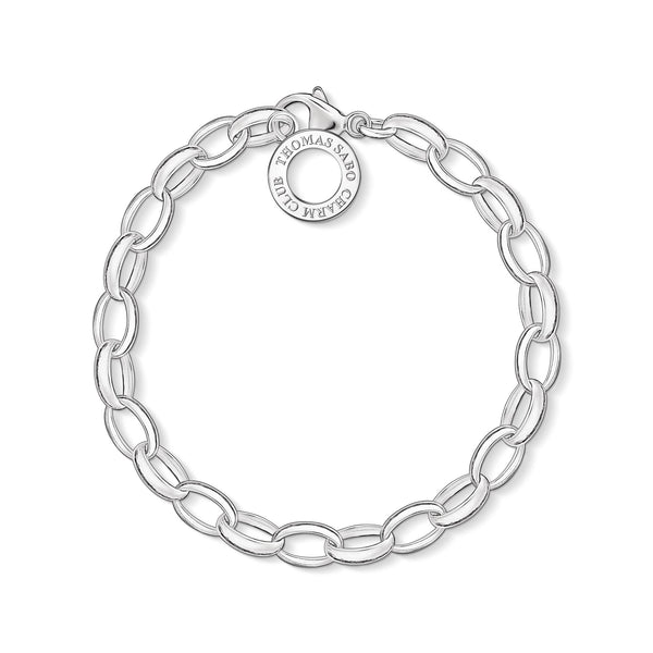 Thomas Sabo Charm Club Sterling Silver Large Link Charm Bracelet, X0032-001-12.