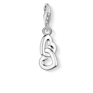 Thomas Sabo Charm Club Sterling Silver Interlocking Hearts Charm, 0773-001-12.