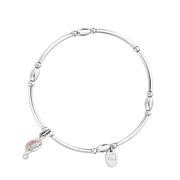 Clogau Affinity Sterling Silver Past Present Future Bracelet