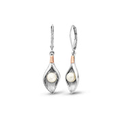 Clogau Beachcomber Shell Silver and Pearl Earrings