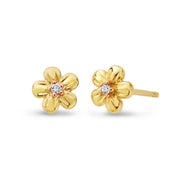 Clogau Forget Me Not Gold and Diamond Earrings