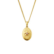 Clogau Forget Me Not Gold and Diamond Pendant