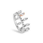 Clogau Celebration Crown Silver and White Topaz Ring