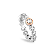 Clogau Celebration Silver Tennis Ring