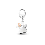 Clogau Tree of Life Insignia Silver Paw Prints Charm