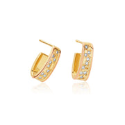 Clogau Cariad Sparkle Diamond 9ct Gold Earrings CCBE01