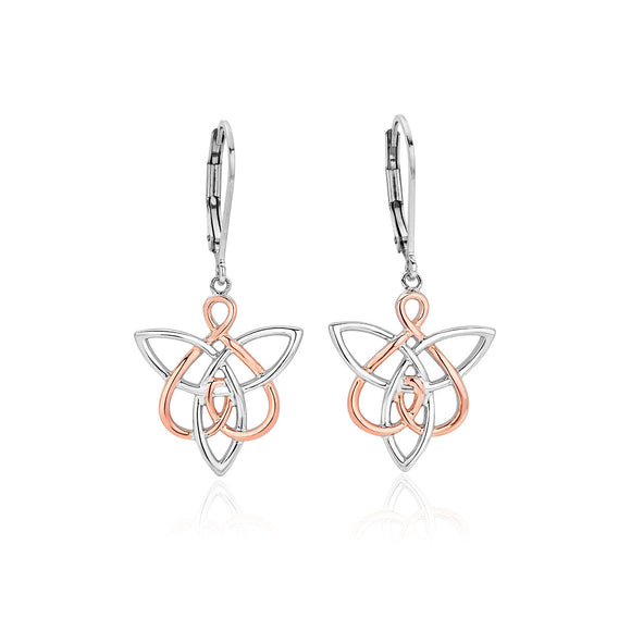 Clogau Fairies of the Mine White Topaz Sterling Silver Drop Earrings 3SETL0231