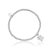 Clogau Paw Prints on My Heart Sterling Silver Affinity Bracelet 3SAFF0224