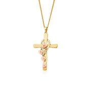 Clogau Tree of Life Diamond 9ct Gold Cross Necklace GTOL0087