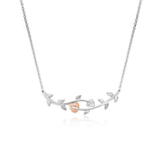 Clogau Vine of Life White Topaz Sterling Silver Necklace 3STOL0237