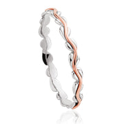 Clogau Affinity Sterling Silver Life Stacking Ring, 3SILSR