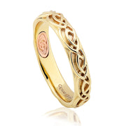 Clogau Annwyl Celtic 4mm 9ct Gold Ring, CWED4