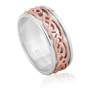Clogau Annwyl Sterling Silver Rose Gold Ring, 3SELR017