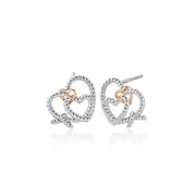 Clogau Bound Forever Sterling Silver Stud Earrings, 3SLVB0643