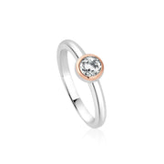 Clogau Celebration Sterling Silver White Topaz Ring, 3SCLC0654 
