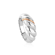 Clogau Lover's Twist Sterling Silver Ring, 3SLTW0655
