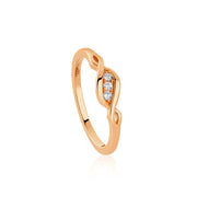 Clogau Past Present Future 1854 18ct Gold Diamond Ring, 1854PPF0351