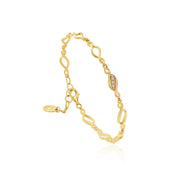 Clogau Past Present Future 9ct Gold Diamond Bracelet, GPPF0368