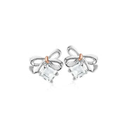 Clogau Sterling Silver Christmas Bow Earrings