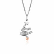 Clogau Sterling Silver Christmas Tree Necklace