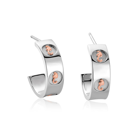 Clogau Tree of Life Insignia Hoop Earrings 3STOL0180