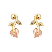 Clogau Vine Of Life 9ct Gold Diamond Drop Earrings