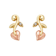 Clogau Vine Of Life 9ct Gold Diamond Drop Earrings