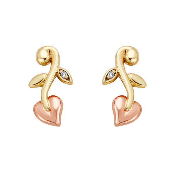 Clogau Vine Of Life 9ct Gold Diamond Drop Earrings