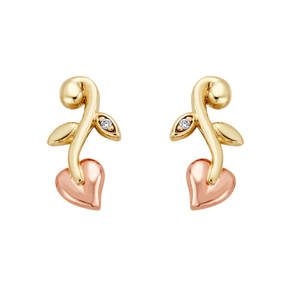 Clogau Vine Of Life 9ct Gold Diamond Drop Earrings