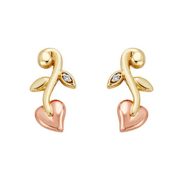 Clogau Vine Of Life 9ct Gold Diamond Drop Earrings