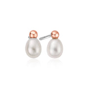 Clogau Welsh Beachcomber Sterling Silver Freshwater Pearl Stud Earrings 3SBCH0632