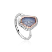 Clogau Capstones Sterling Silver Blue Agate Ring 3SCST0611