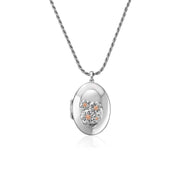 Clogau Forget Me Not Sterling Silver Locket 3SFMN0618