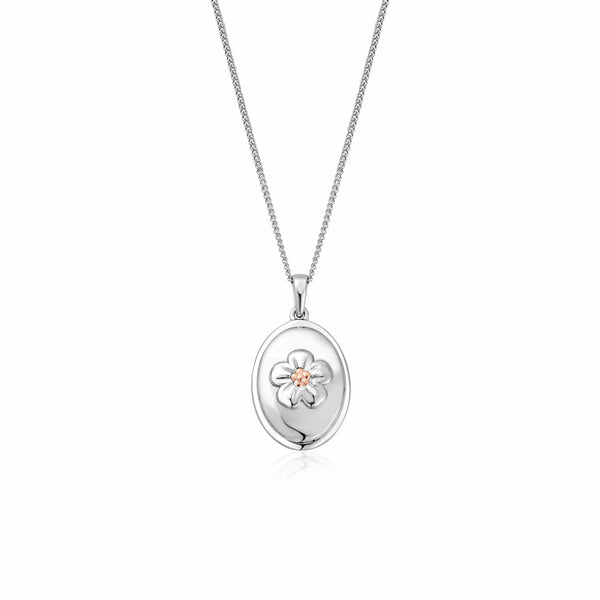 Clogau Forget Me Not Sterling Silver Pendant 3SFMN0619