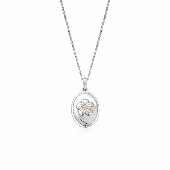 Clogau Forget Me Not Sterling Silver Pendant 3SFMN0619