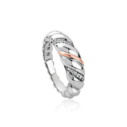 Clogau Lover's Twist Sterling Silver Ring 3SLTW0615